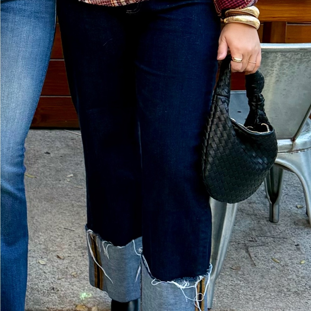 Anthropologie Pilcro Dark Foldover Jeans